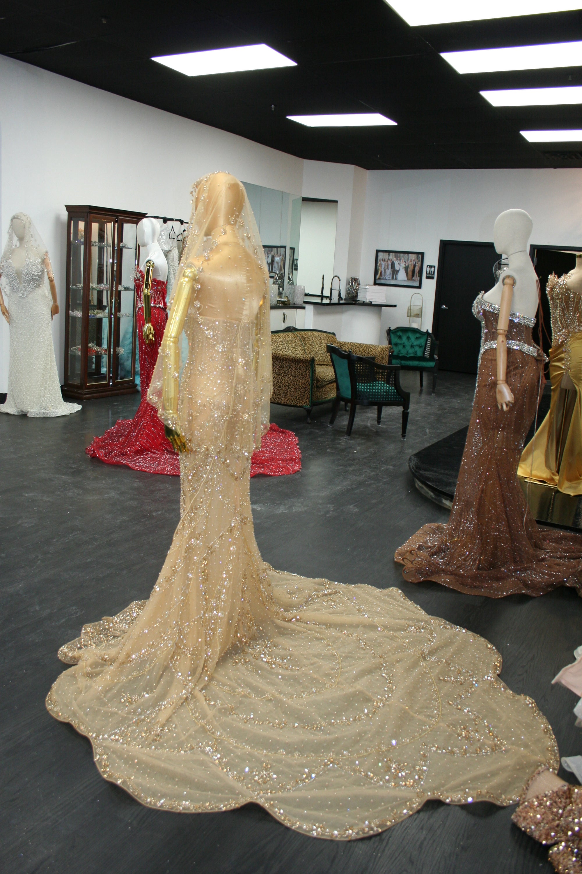 Gold Petalyn Dress