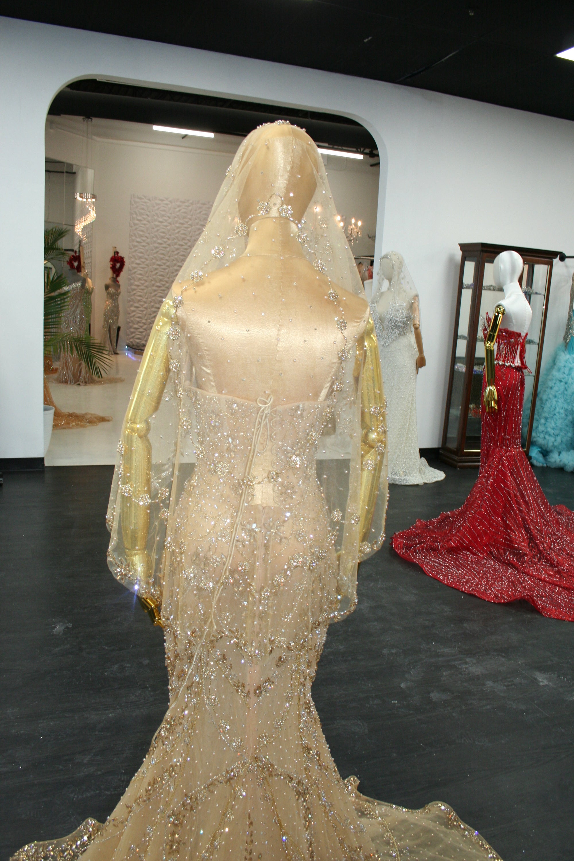 Gold Petalyn Dress