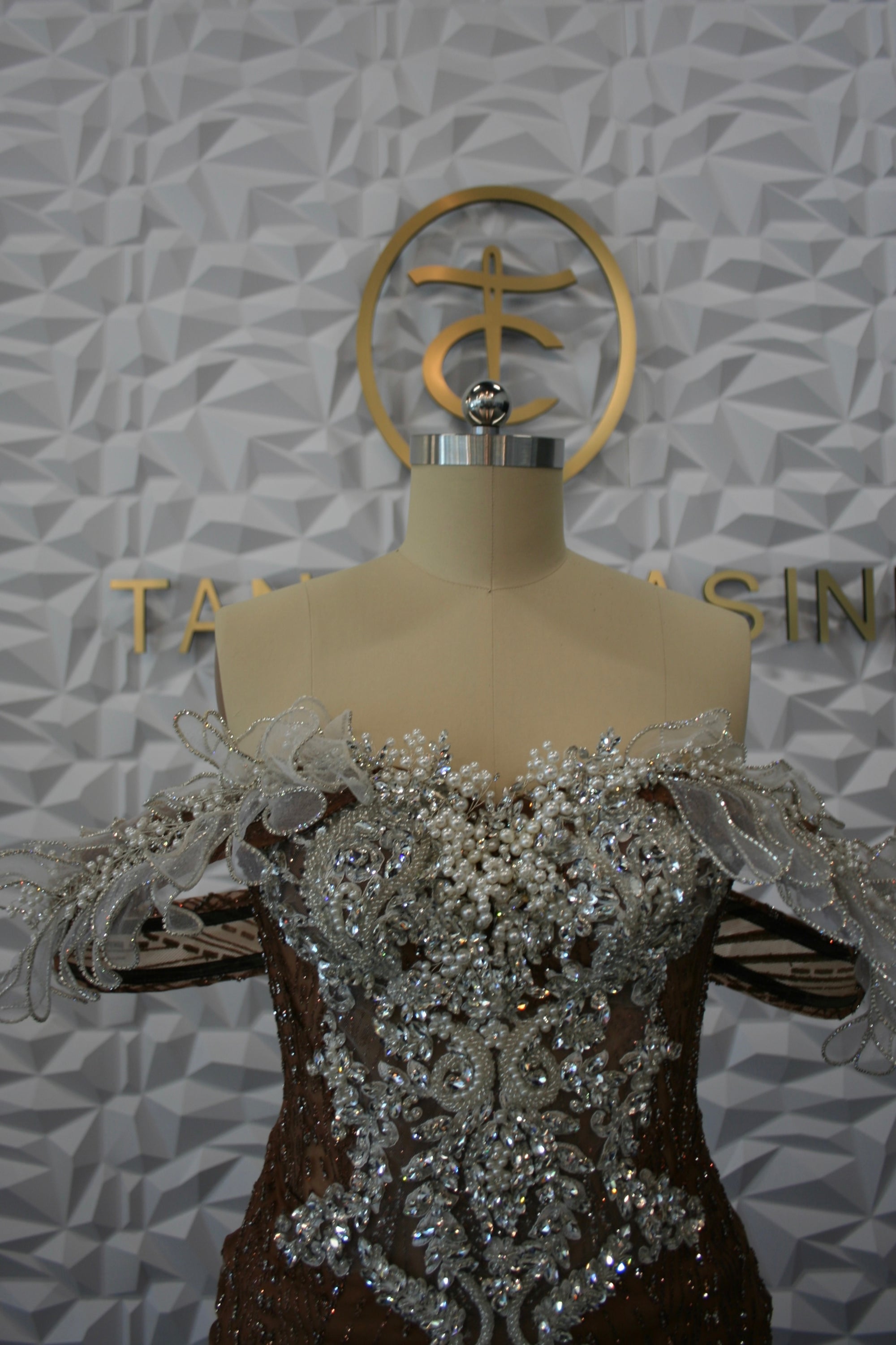 Brown &amp; Silver Natalia Dress