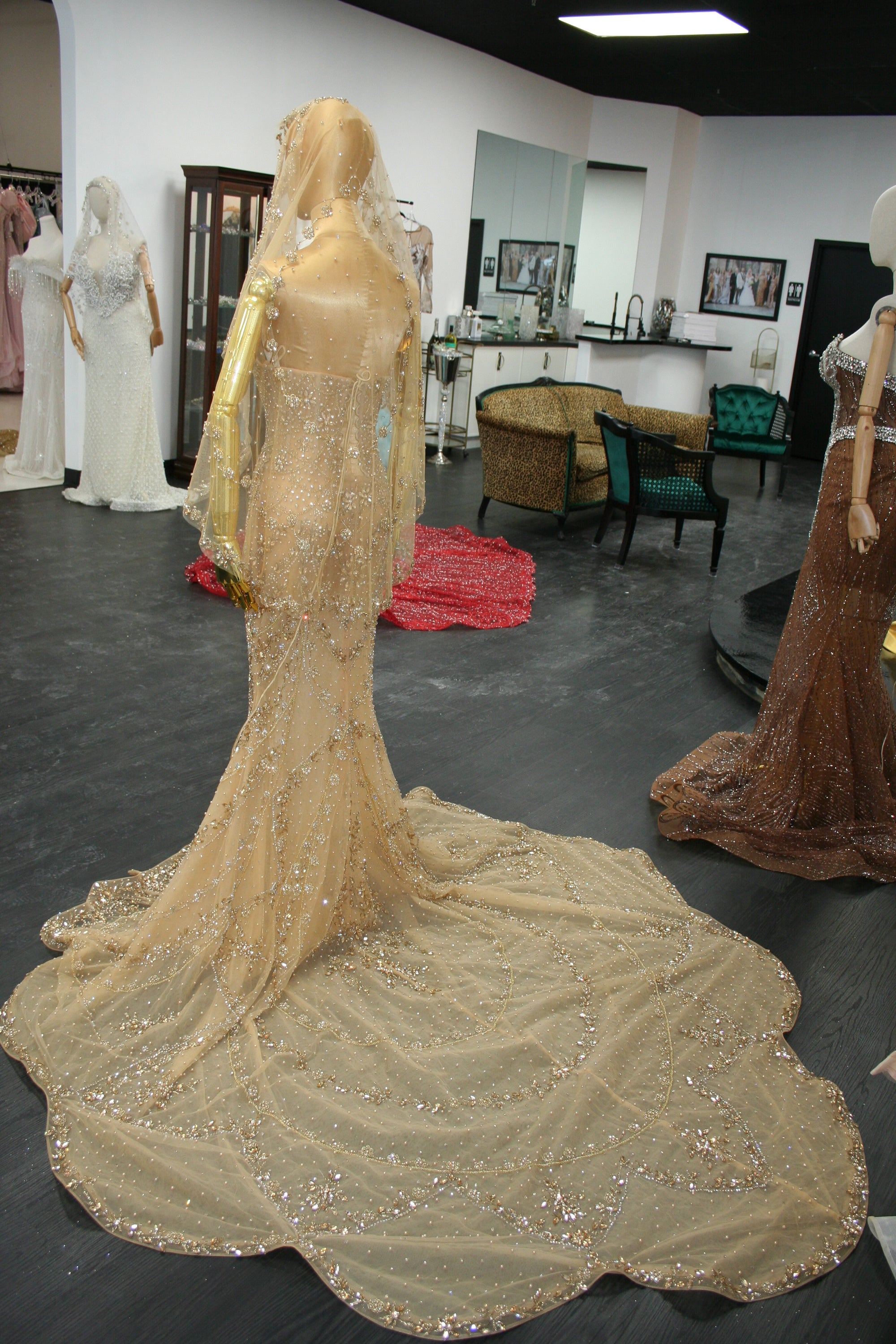 Gold Petalyn Dress