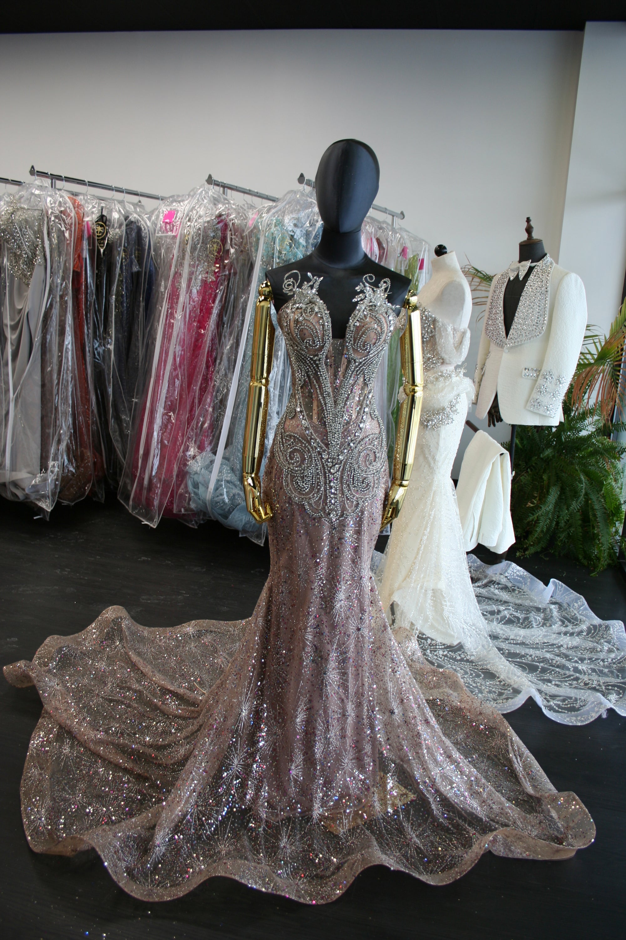 Nude Aurali Dress