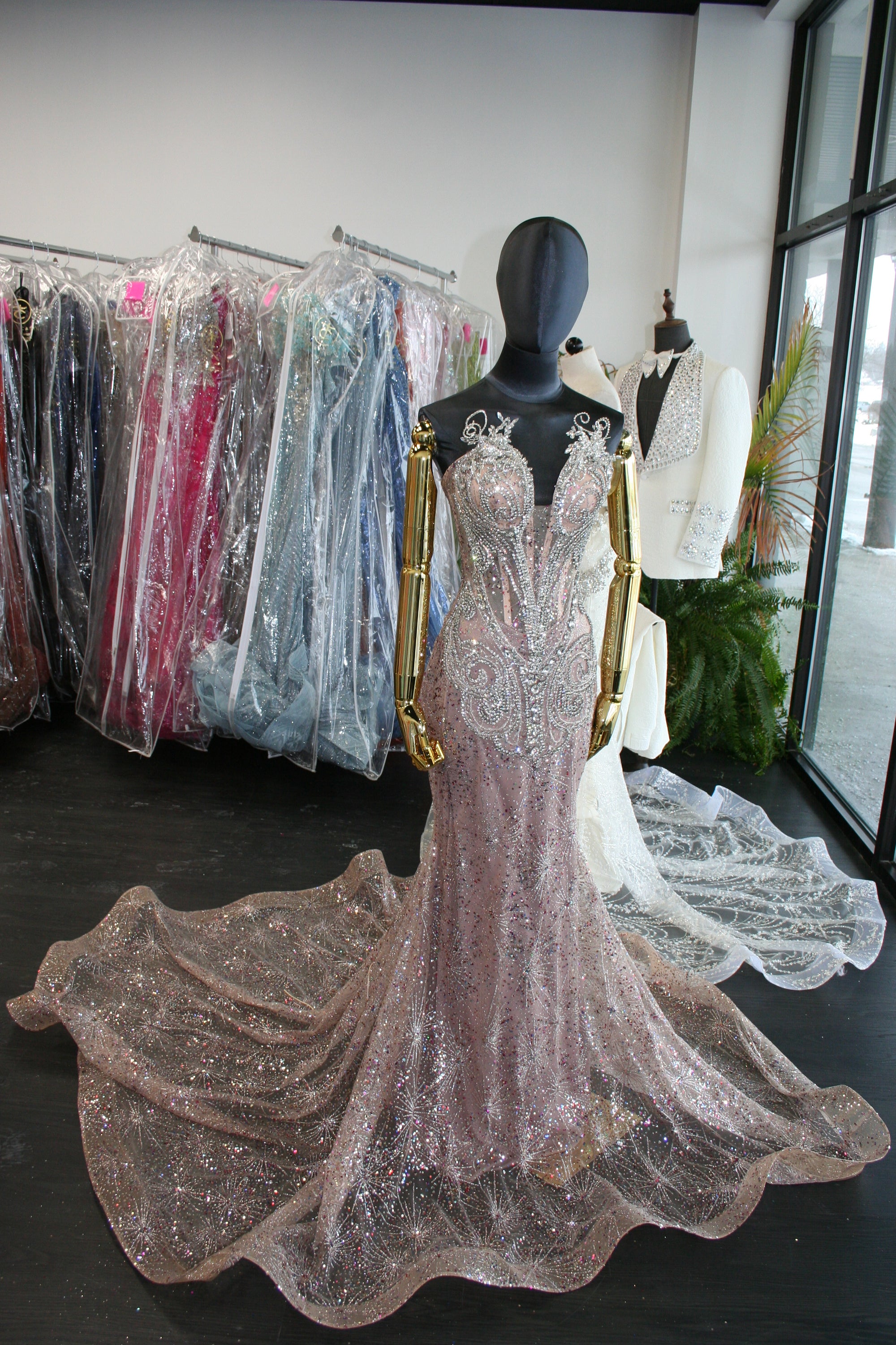 Nude Aurali Dress
