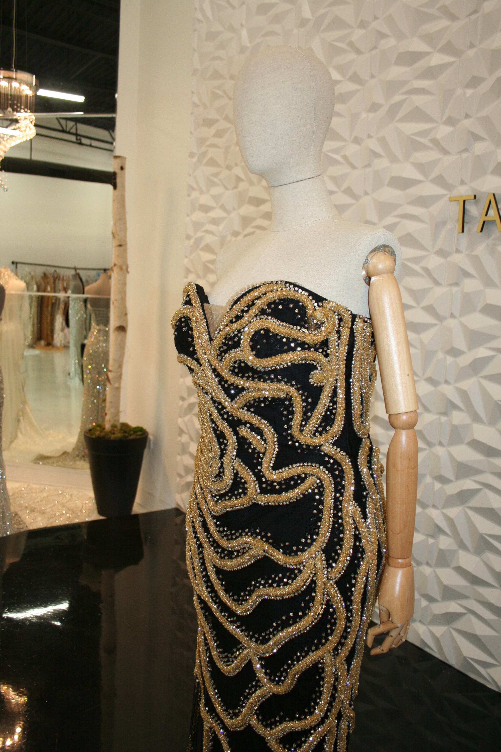 rose gold and black dresses Elegant Black Rose Gold Dress LATIN FASHION LLC