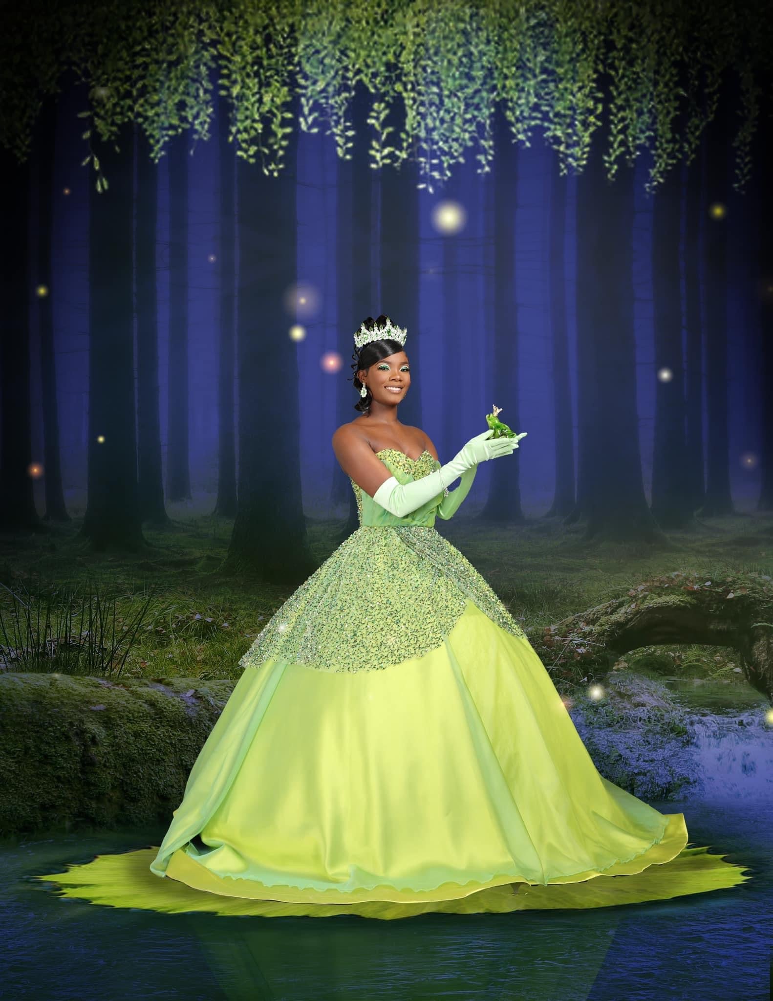 princess and the frog sweet 16 dress Beautiful Jayda celebrating her Sweet