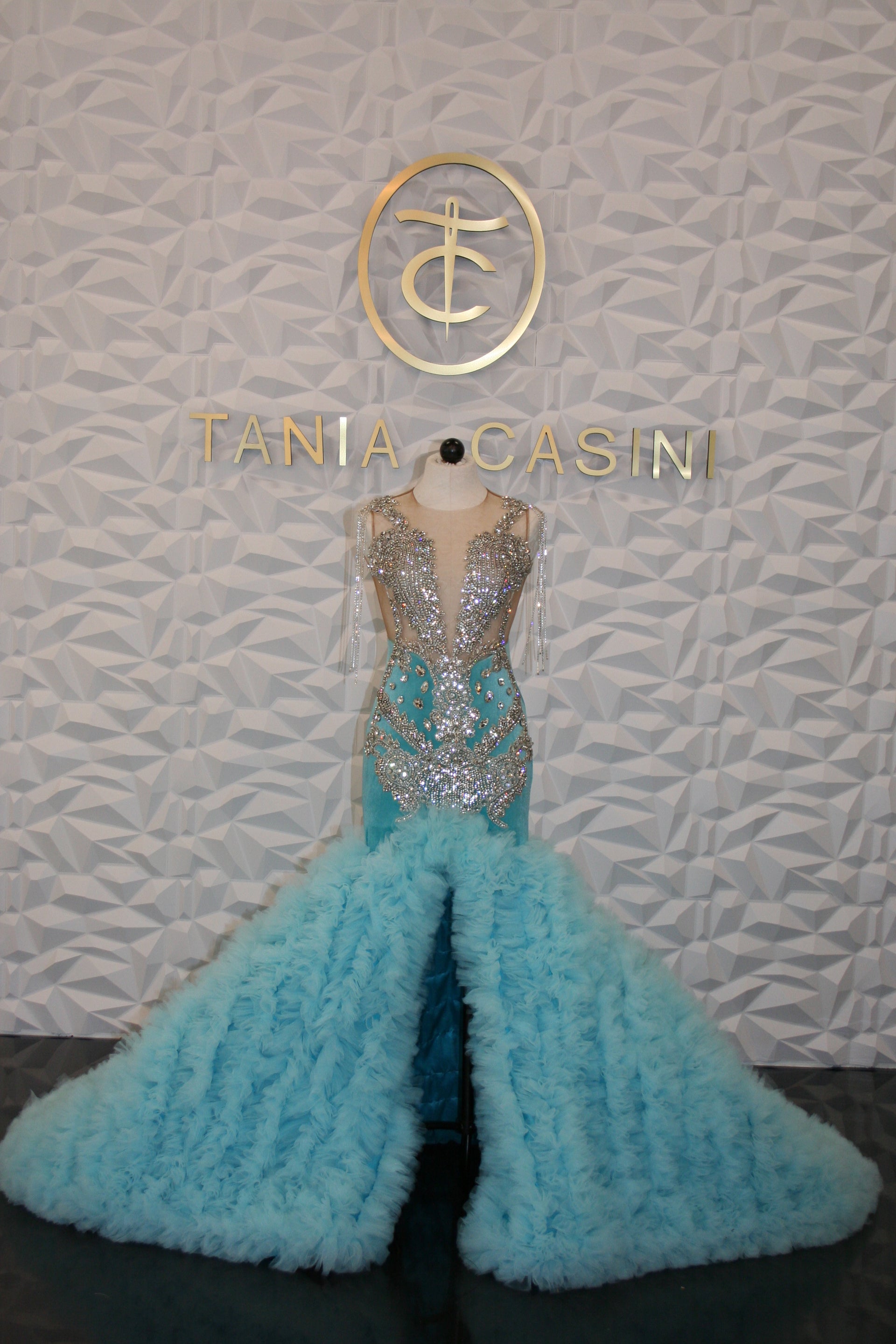 Aqua Lina Dress Tania Casini Aqua Lina Dress Tania Casini
