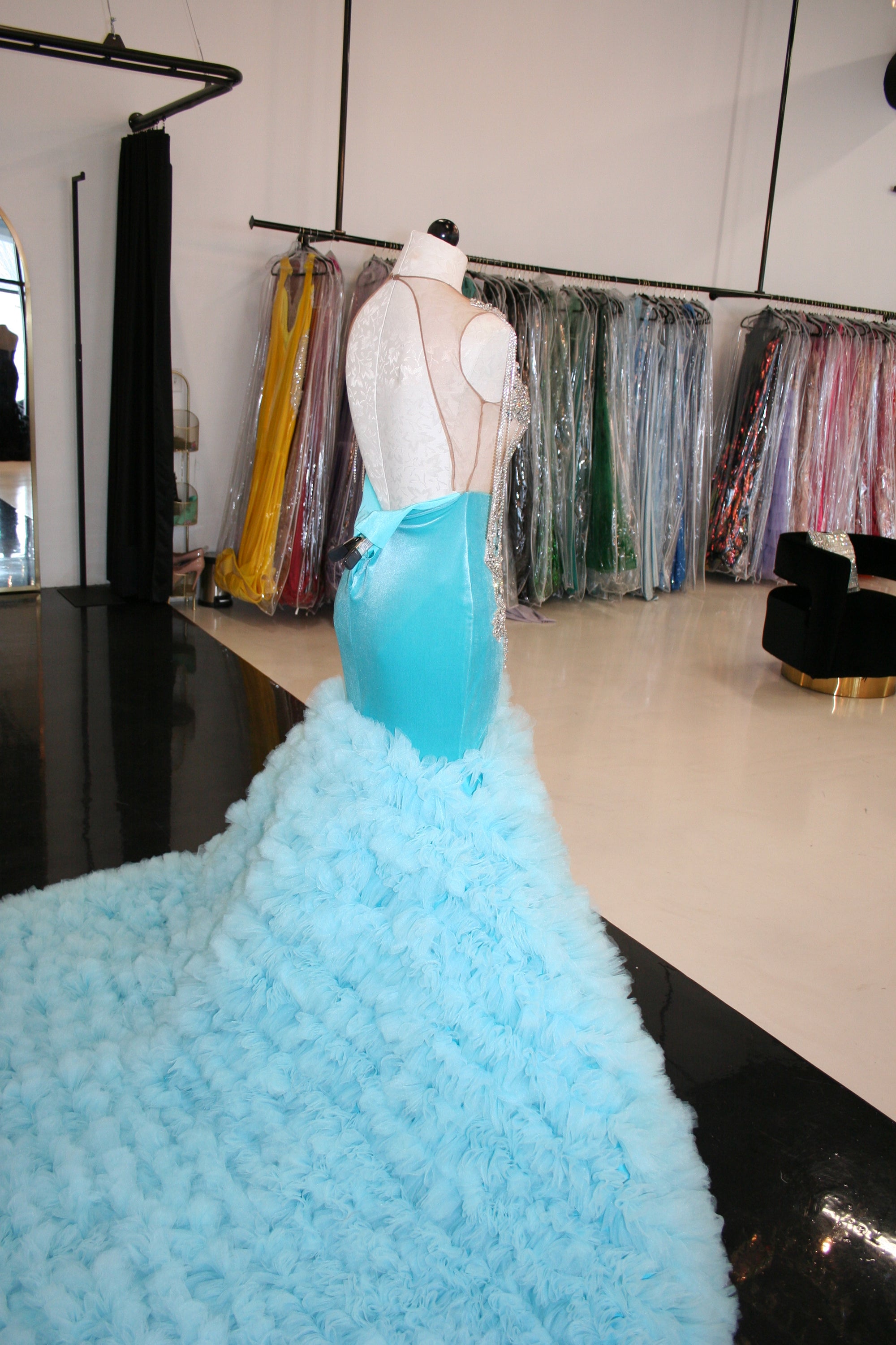 Aqua Lina Dress Tania Casini Aqua Lina Dress Tania Casini